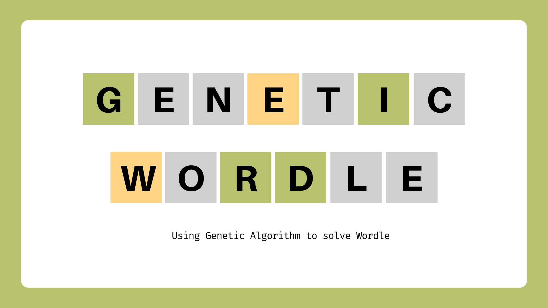 genetic wordle